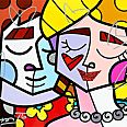 Romero Britto "Love" Direct Digital Printing 60 x 70 cm