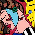 Romero Britto "Sexy" Siebdruck auf Gesso 46 x 76 cm