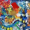 Romero Britto "The Wall" 2014 Digitalprint 72 x 122 cm