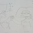The Simpsons "The Cartridge family" Original Pencil Drawing 27 x 32 cm