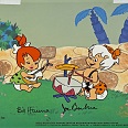 The Flintstones "Let the sun shine in" Hand Painted Limited Edition Cel 27 x 32 cm
