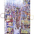 Thitz "New York Highline, Utopian Civilizations" Acryl auf Künstlersiebdruck, Tüten, Büttenpapier 80 x 54 cm Auflage: 40