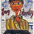 Thitz "New York Newspaperbags" Acrylfarben und Künstlersiebdruck auf Obsttüte 30 x 19 cm