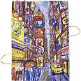 Thitz Urban Bag Art "New York at Times Square" Acryl auf Künstlersiebdruck 54 x 40 cm