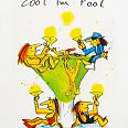 Udo Lindenberg "Cool im Pool" Siebdruck 48 x 36 cm