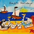 Udo Lindenberg "Happy Holidays" Siebdruck 42 x 56 cm