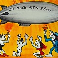 Udo Lindenberg "Ich mach mein Ding" Mischtechnik auf Papier 36 x 48 cm