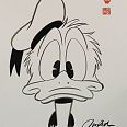 Ulrich Schröder "DD crossed eyed" Japanische Reibetusche auf Büttenpapier 42 x 30 cm