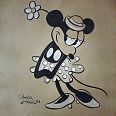 Ulrich Schröder "Minnie" Mischtechnik auf Leinwand 60 x 50 cm
