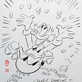 Ulrich Schröder "Scrooge McDuck Money II" Japanische Reibetusche auf Büttenpapier 52 x 41 cm