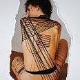 Zeno Wolf "Verwebt I" Fotografie mit Verwebung 99 x 50 cm