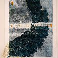 Zeno Wolf "Lichtbruch" Materialdruck mit Schlangenhaut (Anaconda) 48 x 39 cm