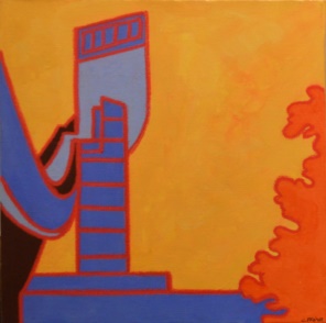 Claudia Prinz "Bergisel" Acryl auf Leinwand 30 x 30 cm