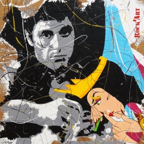 Dominique Capocci Rock Art Al Pacino Mischtechnik auf Karton 70 x 70 cm web
