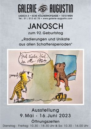 Plakat Janosch Wien 2023 Entwurf V2