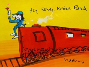 Udo Lindenberg "Sonderzug, hey Honey" Fine Art Print 43 x 53 cm